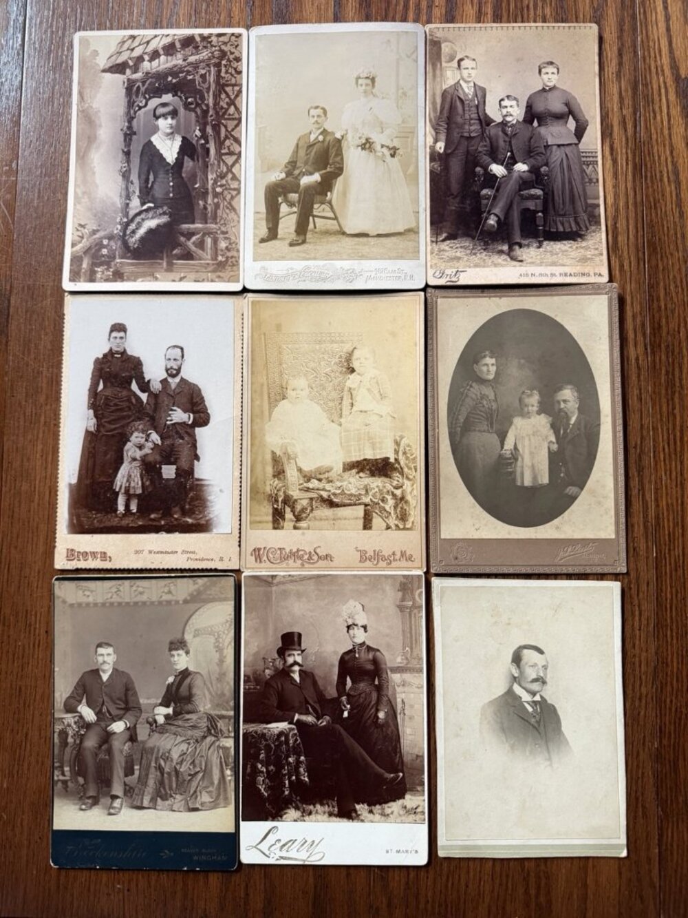 9 C.1800’s Cabinet Cards ~ Victorian, Collection, Display, Props,‎ Jewelry